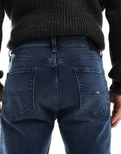 Tommy Jeans Straight Leg Jeans In Dark Blue For Men -Tommy Hilfiger Store 207585948 4