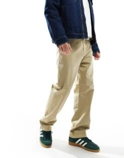 Tommy Jeans Straight Leg Chinos In Light Brown For Men -Tommy Hilfiger Store 207586194 4