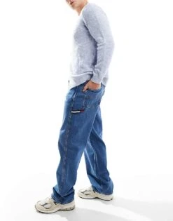 Tommy Jeans Baggy Fit Jeans In Dark Blue For Men -Tommy Hilfiger Store 207586230 3