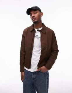 Tommy Hilfiger Water Repellent Ivy Jacket In Dark Brown For Men