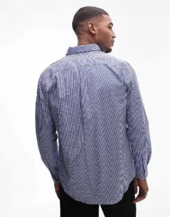 Tommy Hilfiger Th Flex Gingham Check Regular Shirt In Blue For Men -Tommy Hilfiger Store 207713975 3