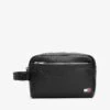 Tommy Jeans Heritage Pebble Grain Washbag In Black For Men -Tommy Hilfiger Store 207714104 1 black