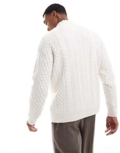 Tommy Jeans Half-zip Jumper With Wool In White For Men -Tommy Hilfiger Store 207714140 4