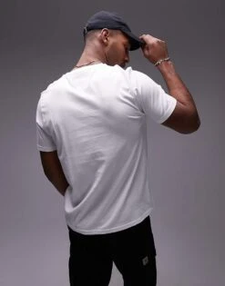 Tommy Hilfiger Logo Crew Neck T-shirt In White For Men -Tommy Hilfiger Store 207714175 3