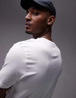 Tommy Hilfiger Logo Crew Neck T-shirt In White For Men -Tommy Hilfiger Store 207714175 4