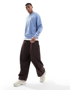 Tommy Jeans Crew Neck Relaxed Sweatshirt In Blue For Men -Tommy Hilfiger Store 207714229 2