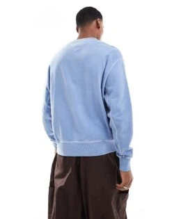 Tommy Jeans Crew Neck Relaxed Sweatshirt In Blue For Men -Tommy Hilfiger Store 207714229 4