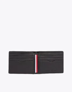 Tommy Hilfiger Th Business Corporate Bifold Leather Wallet In Black For Men -Tommy Hilfiger Store 207714340 3