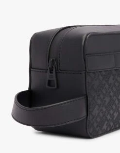 Tommy Hilfiger Th Monogram Embossed Washbag In Black For Men -Tommy Hilfiger Store 207714904 4