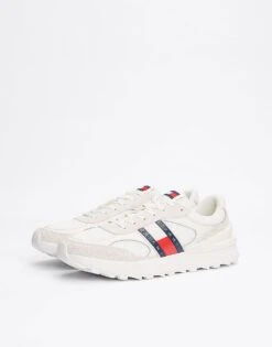 Tommy Jeans Colour-blocked Runner Trainers In White For Men -Tommy Hilfiger Store 207725892 1 white 1