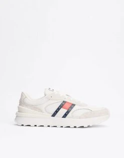 Tommy Jeans Colour-blocked Runner Trainers In White For Men -Tommy Hilfiger Store 207725892 4