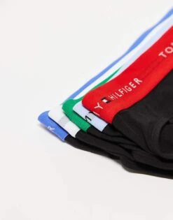 Tommy Hilfiger Signature Cotton Essentials 5 Pack Briefs In Black With Multi Waistbands For Men Irs Blu/wht/p Gr/ -Tommy Hilfiger Store 207735903 3