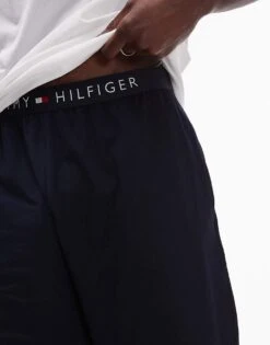 Tommy Hilfiger Pyjama Tshirt And Shorts Set In White/navy For Men White / Desert Sky 9 Tommy Hilfiger Pyjama Tshirt And Shorts Set In White/navy For Men White / Desert Sky -Tommy Hilfiger Store 207735910 3