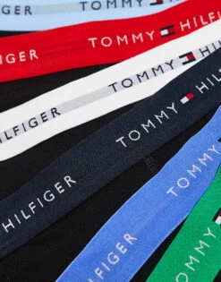 Tommy Hilfiger Signature Cotton Essentials 7 Pack Trunks In Black With Multi Waistband For Men Ir Bl/wht/grn/fr R -Tommy Hilfiger Store 207736011 3
