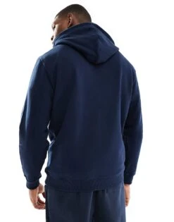 Tommy Jeans Signature Logo Drawstring Hoody In Navy Blue For Men -Tommy Hilfiger Store 207743399 4