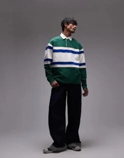 Tommy Hilfiger Colour-blocked Relaxed Rugby Shirt In Multi For Men -Tommy Hilfiger Store 207743465 4