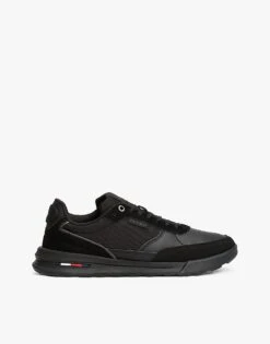 Tommy Hilfiger Leather Classic Trainers In Black For Men