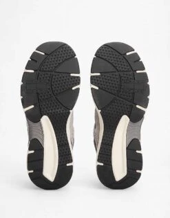 Tommy Jeans Suede Colour-blocked Trainers In Grey For Men -Tommy Hilfiger Store 207743487 5