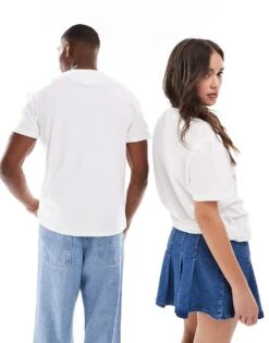 Tommy Jeans Unisex Varsity Tiger T-shirt In Off White For Unisex Ecru -Tommy Hilfiger Store 207750816 4