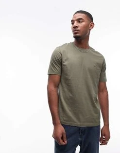 Tommy Hilfiger Essential T-shirt In Khaki For Men Battle Green