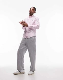 Tommy Hilfiger Flex Poplin Bold Stripe Shirt In Pink For Men Classic Pink -Tommy Hilfiger Store 207758727 3