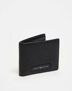 Tommy Hilfiger Monogram Wallet In Black For Men