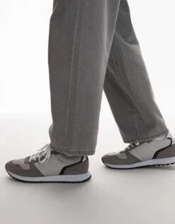 Tommy Hilfiger Runner Trainers In Grey Tones For Men Grey Whisper -Tommy Hilfiger Store 207759197 1 greywhisper 1