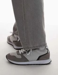 Tommy Hilfiger Runner Trainers In Grey Tones For Men Grey Whisper -Tommy Hilfiger Store 207759197 5