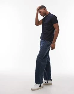 Tommy Hilfiger Regular Cotton Polo Shirt In Navy For Men Desert Sky 9 Tommy Hilfiger Regular Cotton Polo Shirt In Navy For Men Desert Sky -Tommy Hilfiger Store 207759327 3