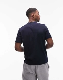 Tommy Hilfiger Monogram Logo T-shirt In Navy For Men Desert Sky -Tommy Hilfiger Store 207759447 4