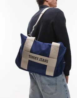 Tommy Jeans Retro Duffle Bag In Blue For Men Velvet Blue -Tommy Hilfiger Store 207794691 4