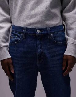 Tommy Jeans Isaac Relaxed Tapered Jeans In Dark Wash For Men Denim Dark -Tommy Hilfiger Store 207794694 4