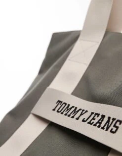 Tommy Jeans Retro Tote Bag In Green For Men Pewter Green -Tommy Hilfiger Store 207794836 4