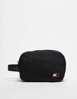 Tommy Jeans Daily Nylon Washbag In Black For Men