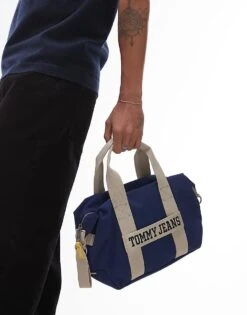 Tommy Jeans Retro Mini Duffle Bag In Blue For Men Velvet Blue -Tommy Hilfiger Store 207794935 4
