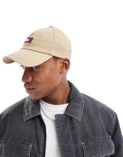 Tommy Jeans Heritage Core Cap In Tan For Men Relic Tan