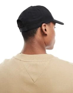 Tommy Jeans Linear Logo Cap In Black For Men -Tommy Hilfiger Store 207795214 3