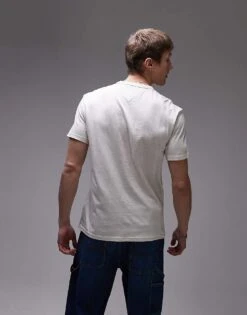 Tommy Jeans Colourful Crest Logo T-shirt In Oat Marl For Men Oat Marl Htr -Tommy Hilfiger Store 207795258 4