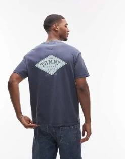 Tommy Jeans Diamond Backprint Graphic T-shirt In Navy For Men Dark Night Navy -Tommy Hilfiger Store 207795334 1 darknightnavy 1