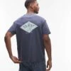 Tommy Jeans Diamond Backprint Graphic T-shirt In Navy For Men Dark Night Navy -Tommy Hilfiger Store 207795334 1 darknightnavy