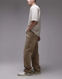 Tommy Jeans Otis Regular Straight Jeans In Washed Brown For Men Denim Color -Tommy Hilfiger Store 207795400 3