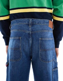 Tommy Jeans Jaimie Loose Straight Carpenter Jeans In Dark Wash For Men Denim Dark -Tommy Hilfiger Store 207795486 4