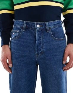Tommy Jeans Jaimie Loose Straight Carpenter Jeans In Dark Wash For Men Denim Dark -Tommy Hilfiger Store 207795486 5