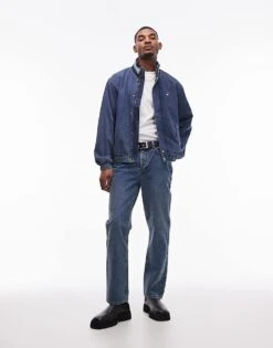 Tommy Jeans Collared Essential Denim Jacket In Medium Wash For Men Denim Medium 01 -Tommy Hilfiger Store 207795593 3