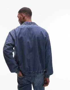 Tommy Jeans Collared Essential Denim Jacket In Medium Wash For Men Denim Medium 01 -Tommy Hilfiger Store 207795593 4