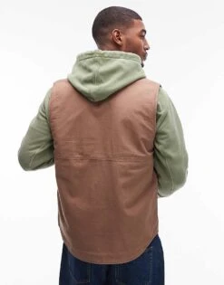 Tommy Jeans Denim Gilet In Brown For Men Vintage Camel -Tommy Hilfiger Store 207795602 4