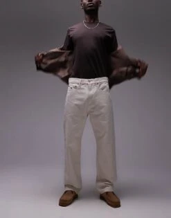 Tommy Jeans Straight Jeans In Ecru For Men -Tommy Hilfiger Store 207795634 1 ecru 1