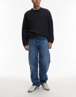 Tommy Jeans Jamie Loose Straight Jeans In Medium Wash For Men Denim Medium