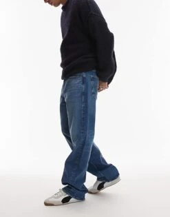 Tommy Jeans Jamie Loose Straight Jeans In Medium Wash For Men Denim Medium -Tommy Hilfiger Store 207795687 3