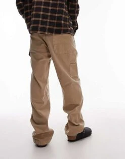 Tommy Jeans Carpenter Trousers In Beige For Men Relic Tan -Tommy Hilfiger Store 207795784 3